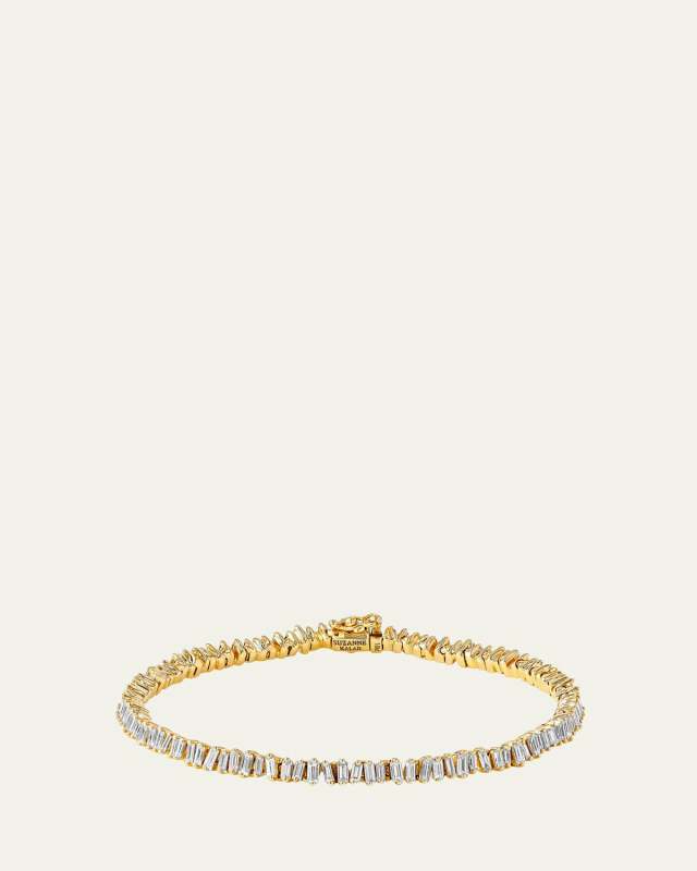 Fireworks 18k Yellow Gold Baguette Diamond Bracelet